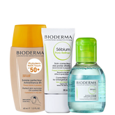 Kit Bioderma Facial Trio (3 Produtos)