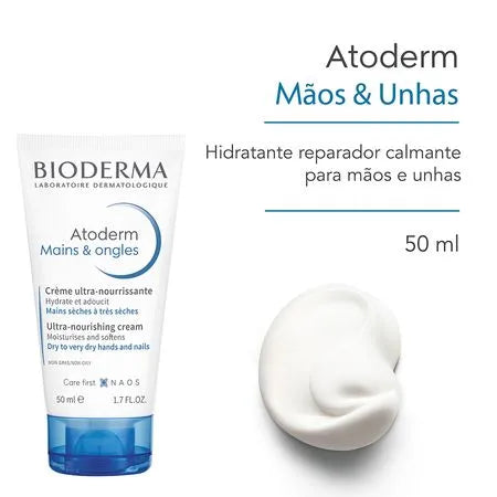 Creme Para Mãos Bioderma Atoderm Mãos e unhas – 50ml