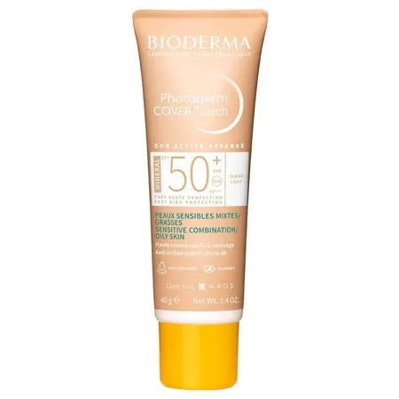 Protetor Solar Facial Bioderma Photoderm Cover Touch FPS 50+ – Claro