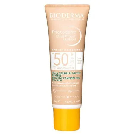 Protetor Solar Facial Bioderma Photoderm Cover Touch FPS 50+ – Muito Claro